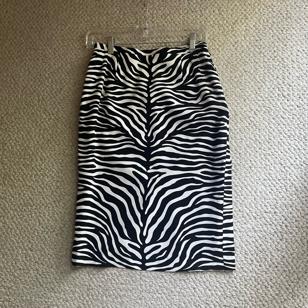 Michael Kors luxury Zebra Print Pencil Skirt